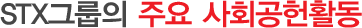 STX±×·ìÀÇ ÁÖ¿ä »çȸ°øÇåȰµ¿